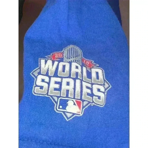 New York Mets Matt Harvey #33 Men's XL Blue T-Shirt 2015 World Series - Picture 4 of 6